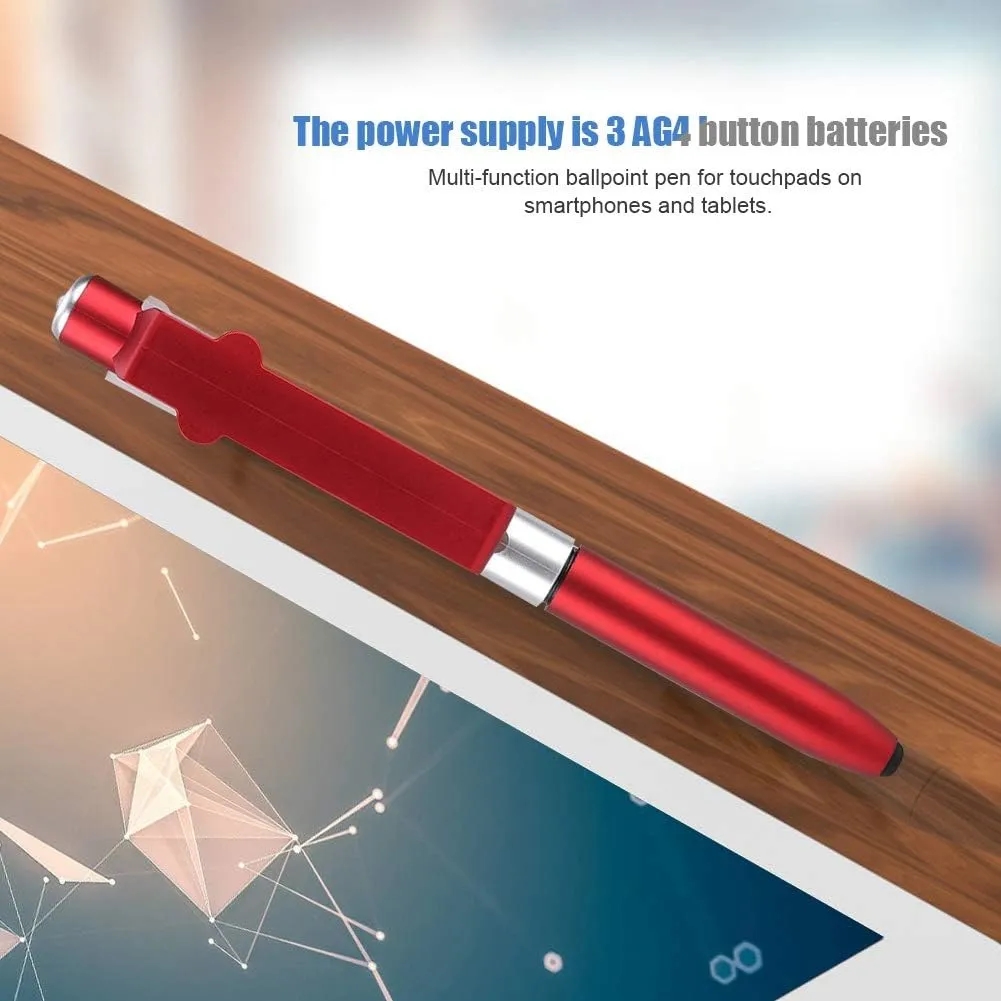 4 in 1 Touch Screen Capacitive Ballpoint Pens With LED Light 7