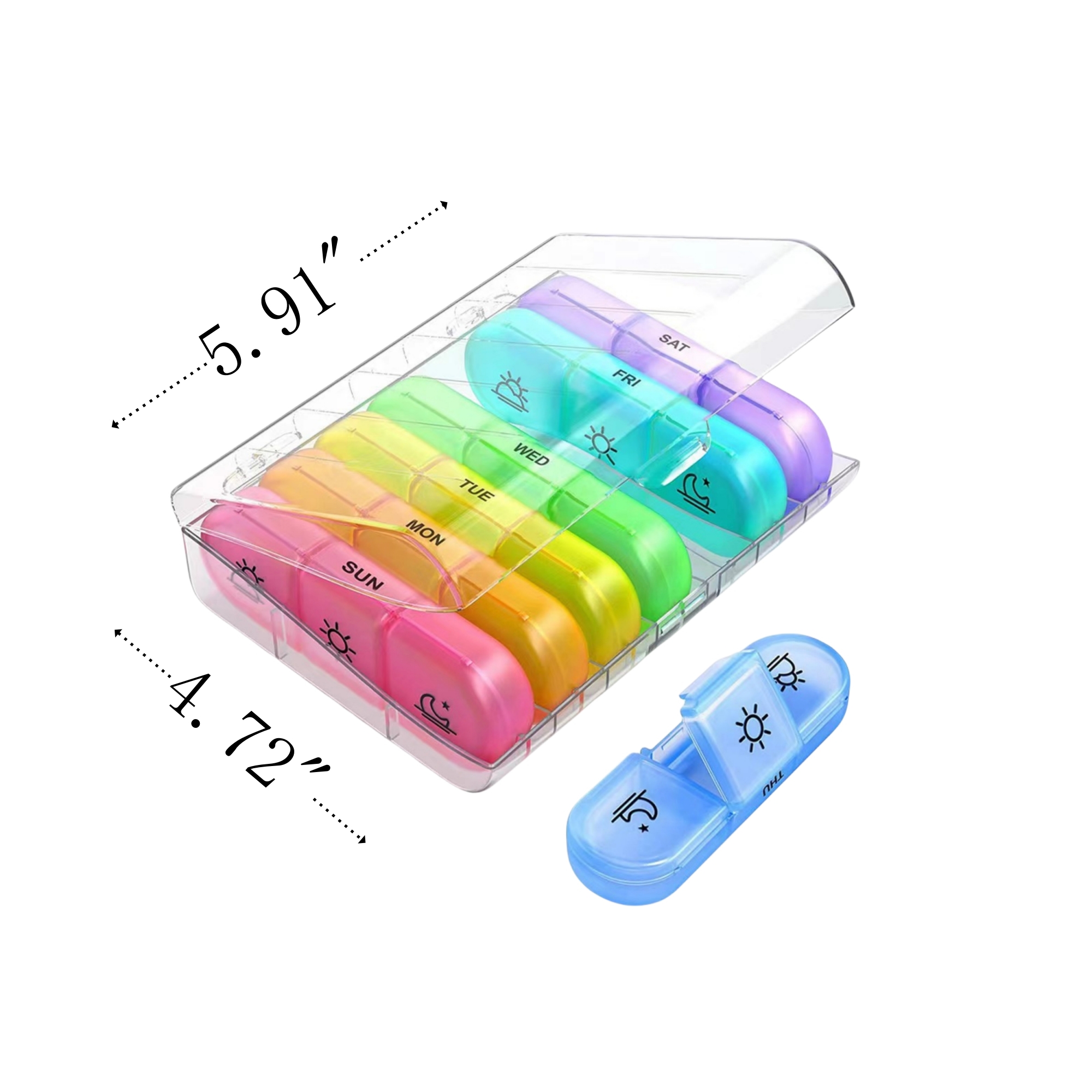 One Week Convenient Pill Organizer 2