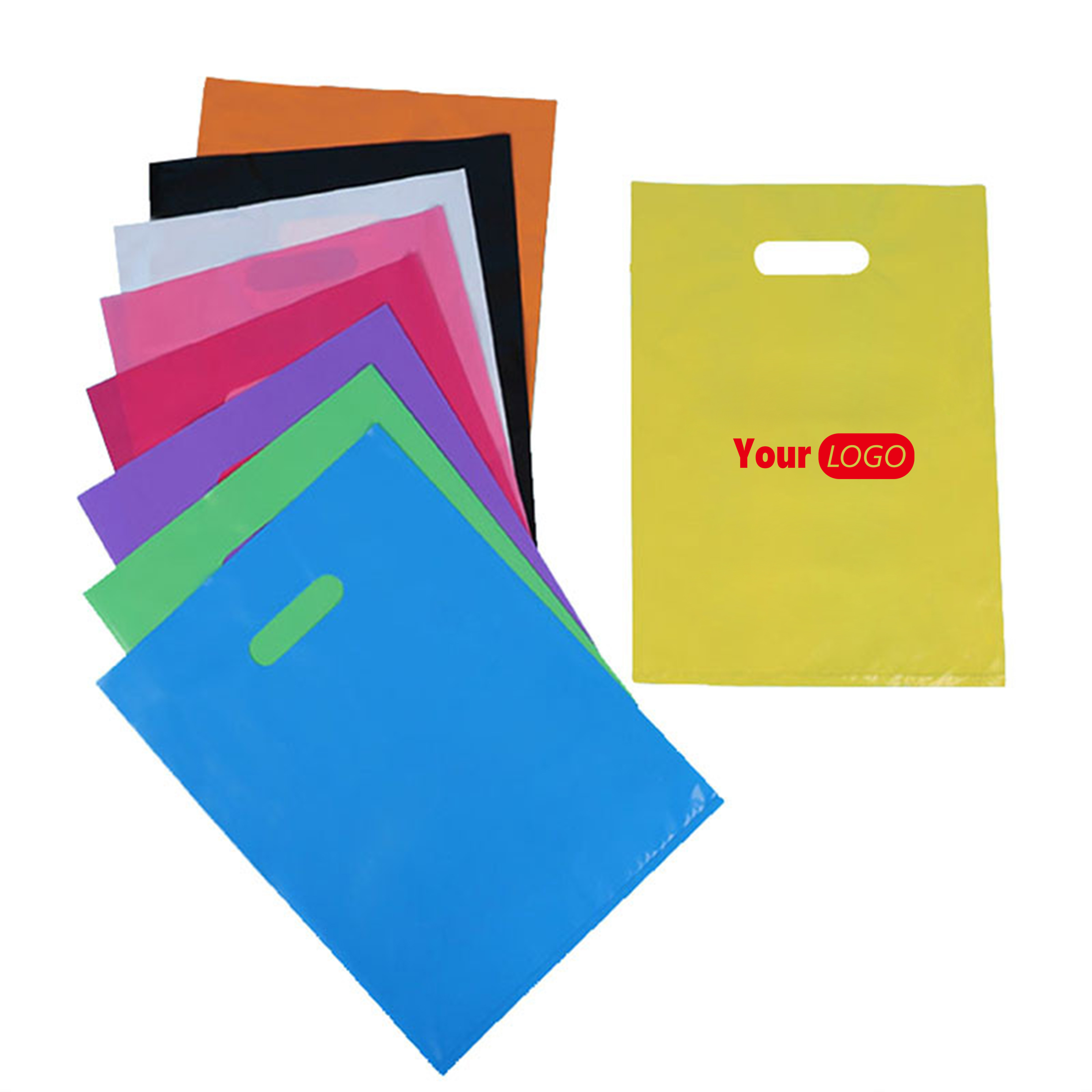 Polyethylene Branded Die-Cut Gift Bags 1