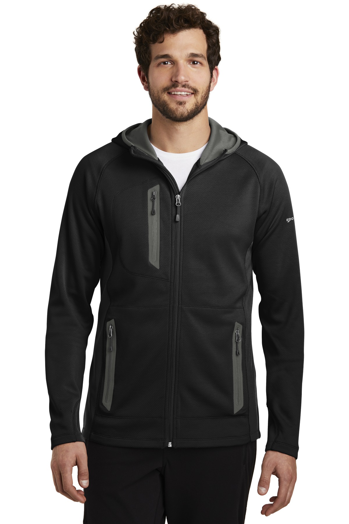 Eddie Bauer Sport Hooded Full-Zip Fleece Jacket. EB244 1
