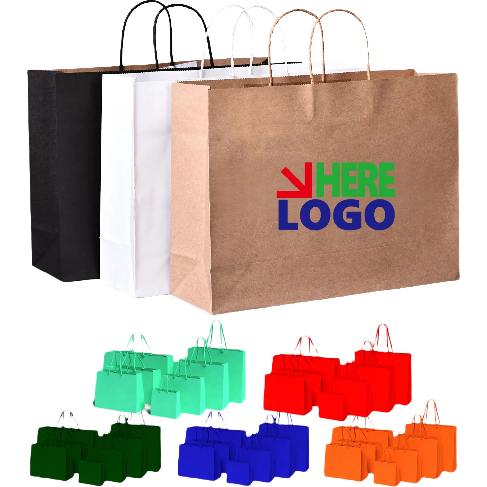 Kraft Shopping Gift Brown Paper Bag 10