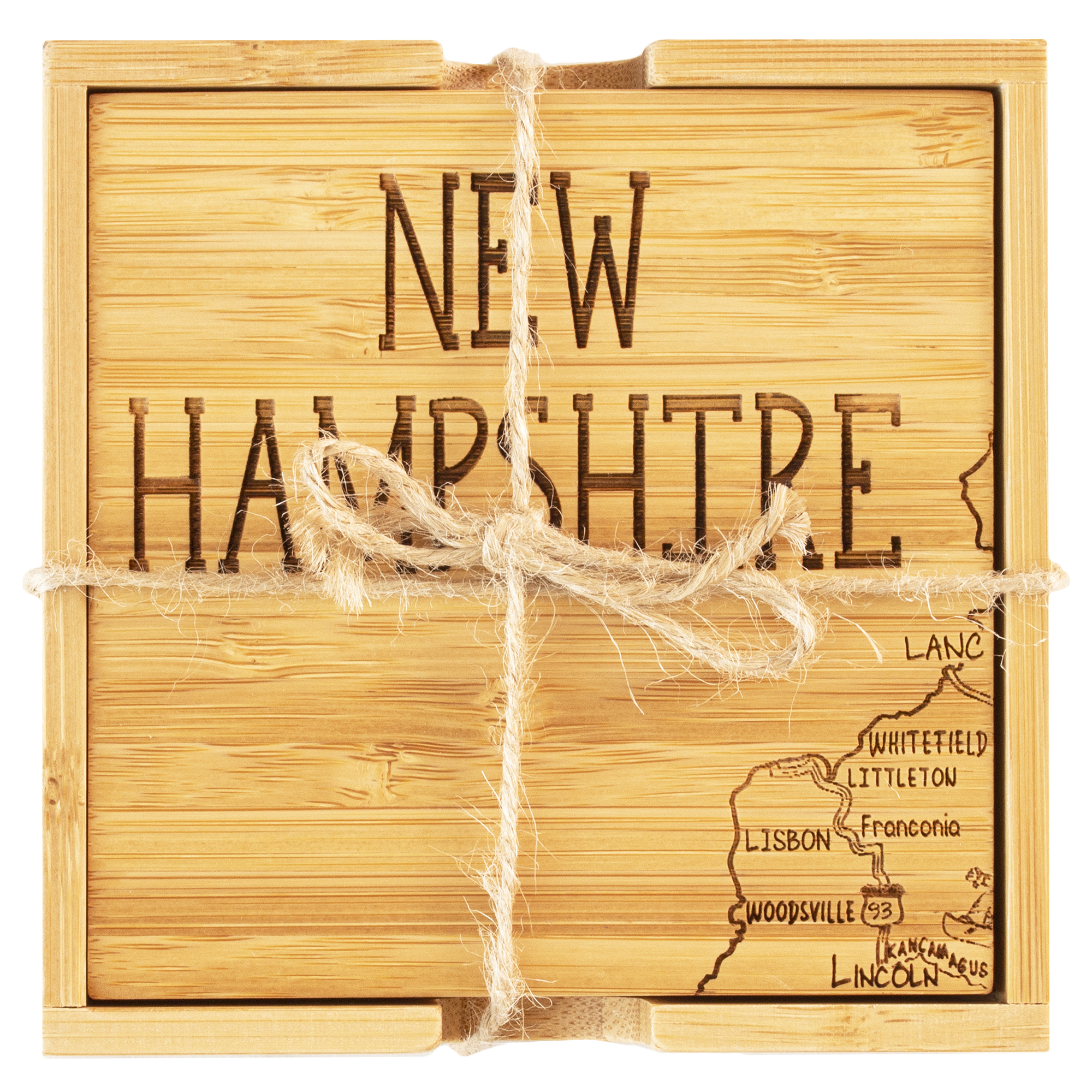 New Hampshire Puzzle Coaster Set 11