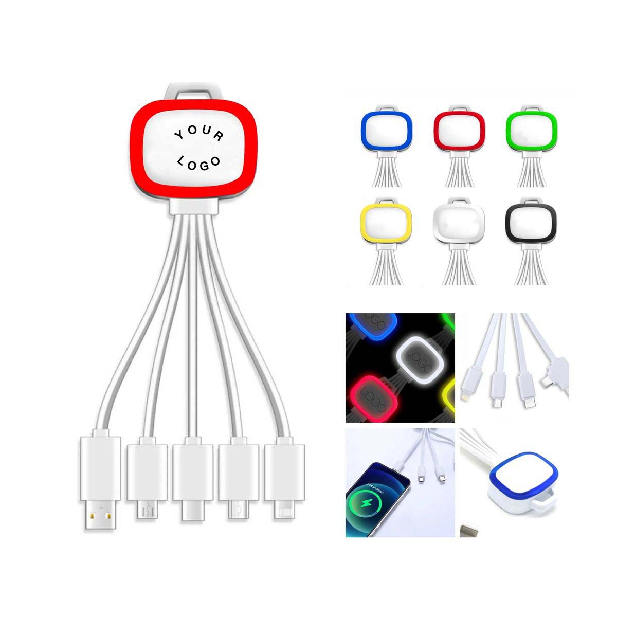 TPE Multi Connector Cable for Charging and Data Transfer 3
