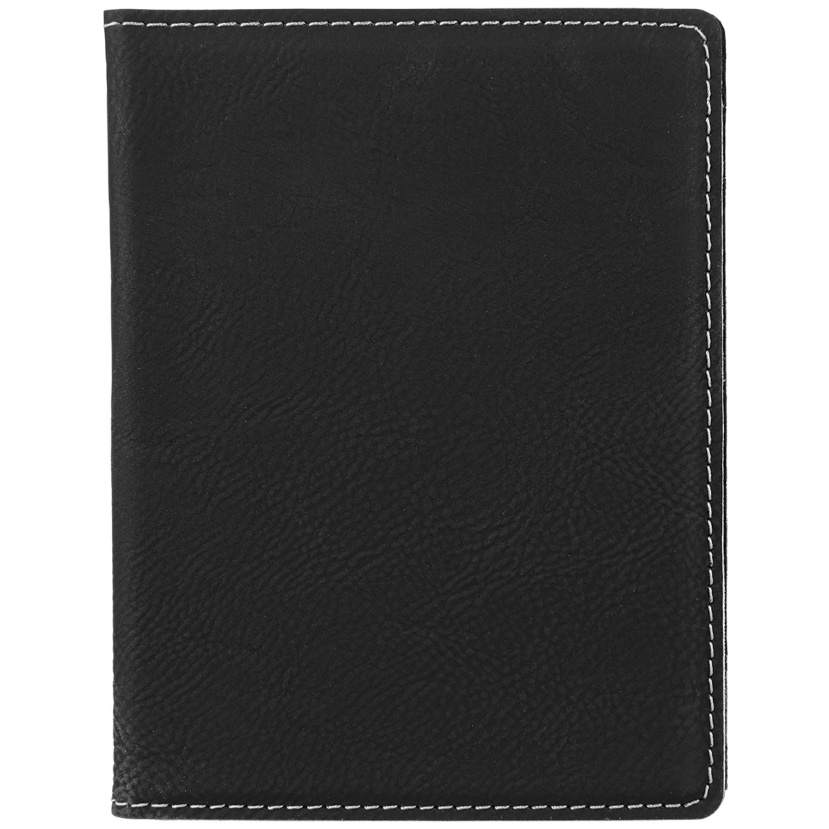 Black/Silver Leatherette Passport Holder 5