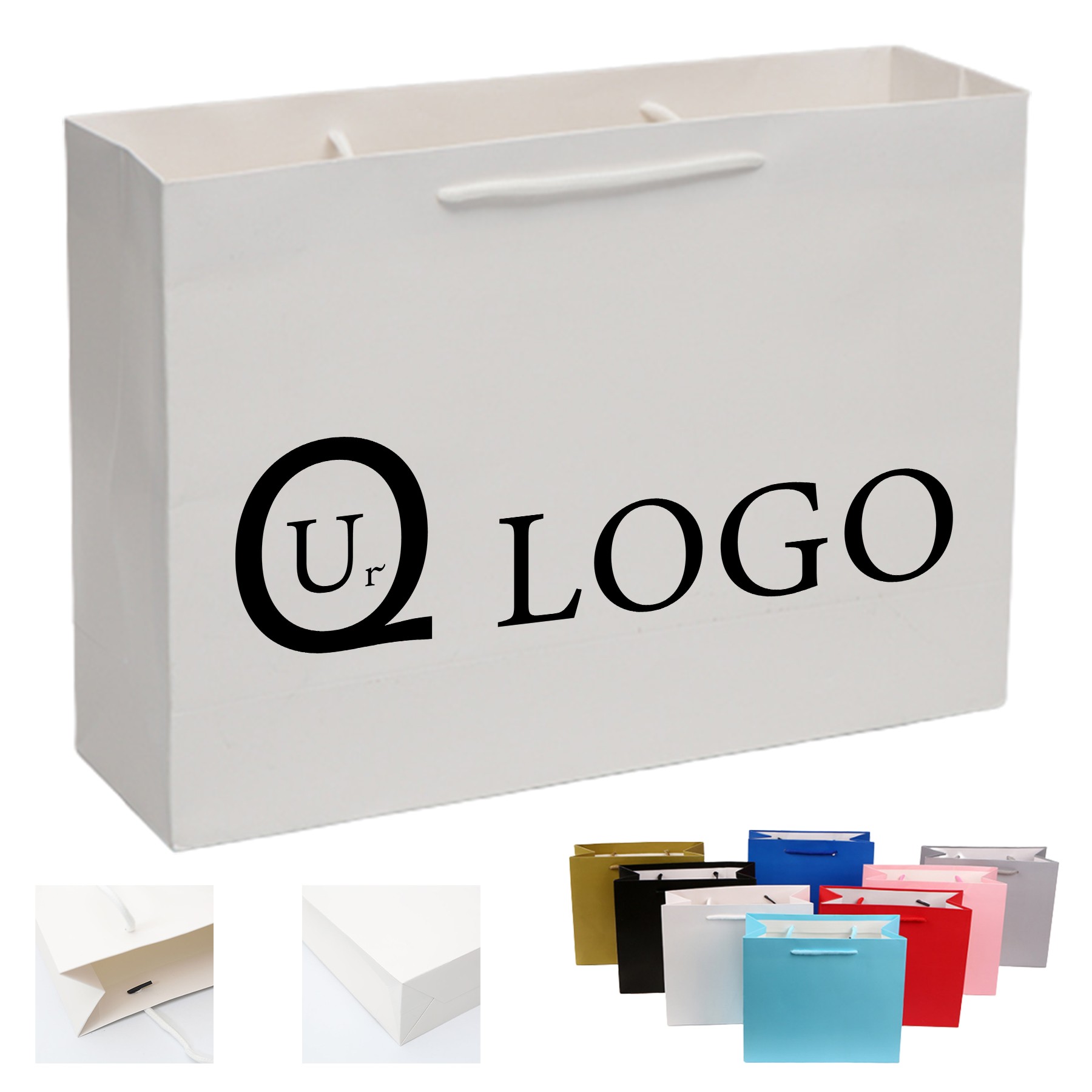 16.9 X 12.59 X 5.5 Inch Paper Tote Bag 1