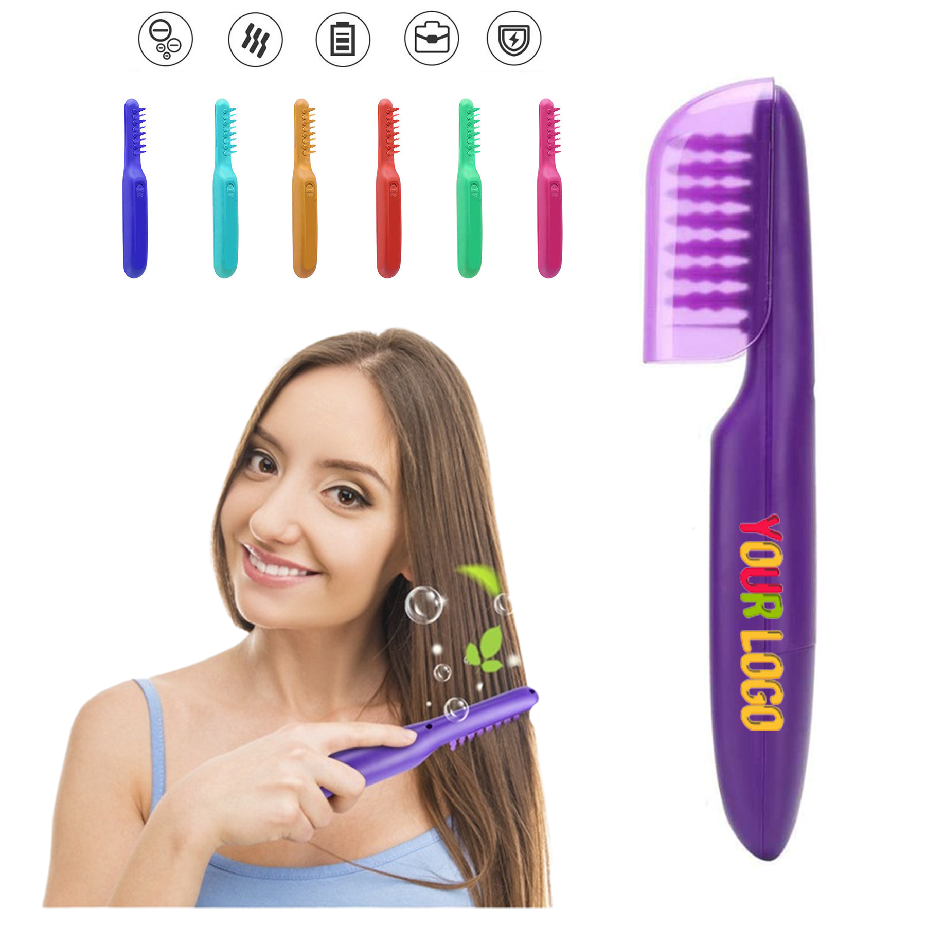 Electric Detangling Massage Comb 1