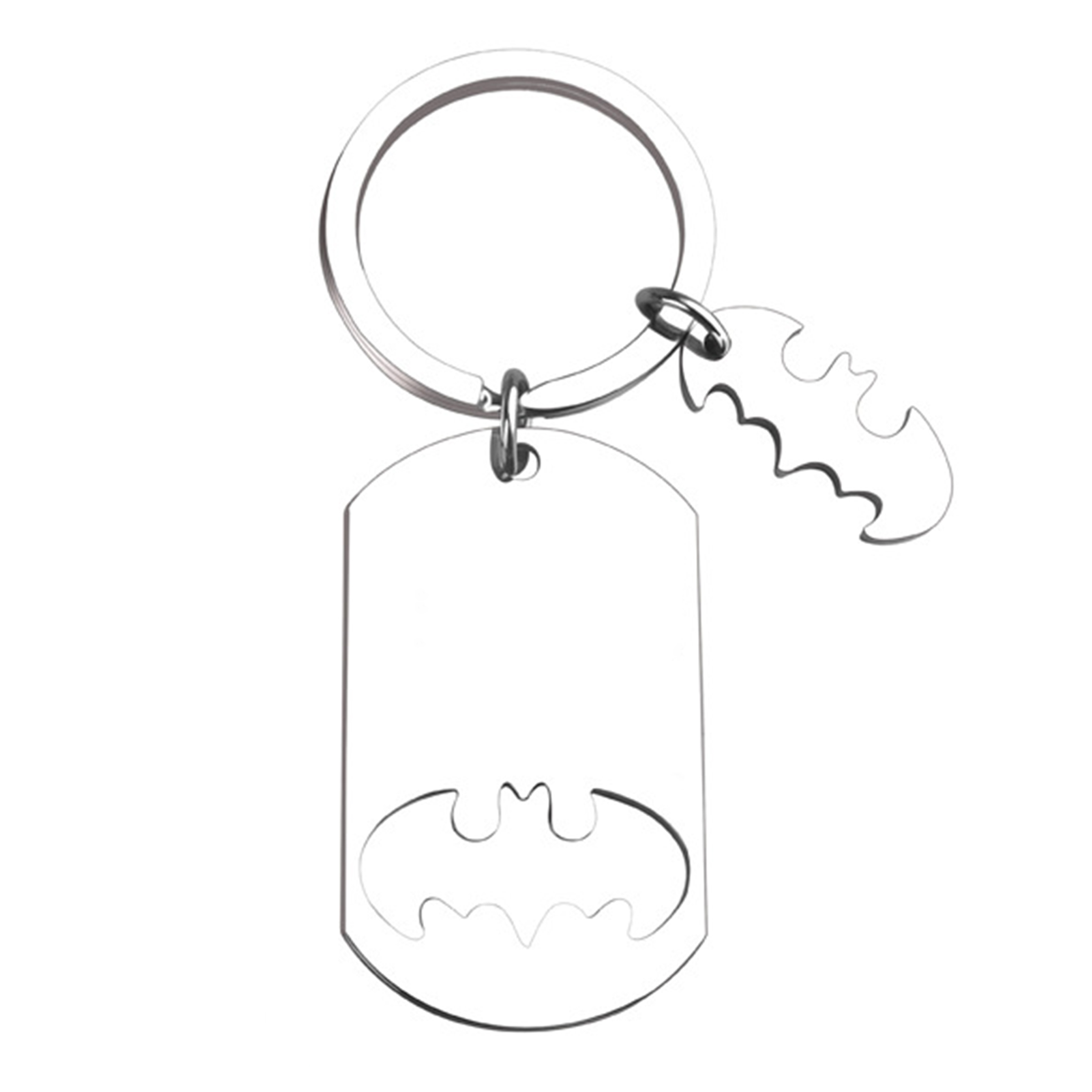 Stainless Steel Double-Sided Keychain 3
