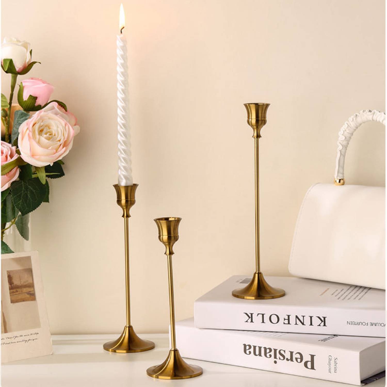 3Pcs/Set Candelabra Candle Holder 4