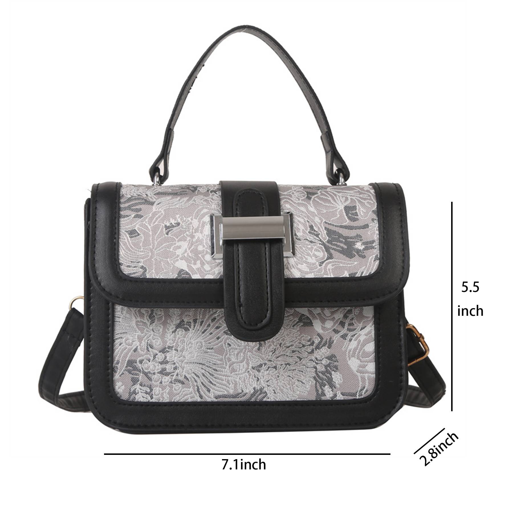 PU Simple and stylish shoulder cross-body bag 1