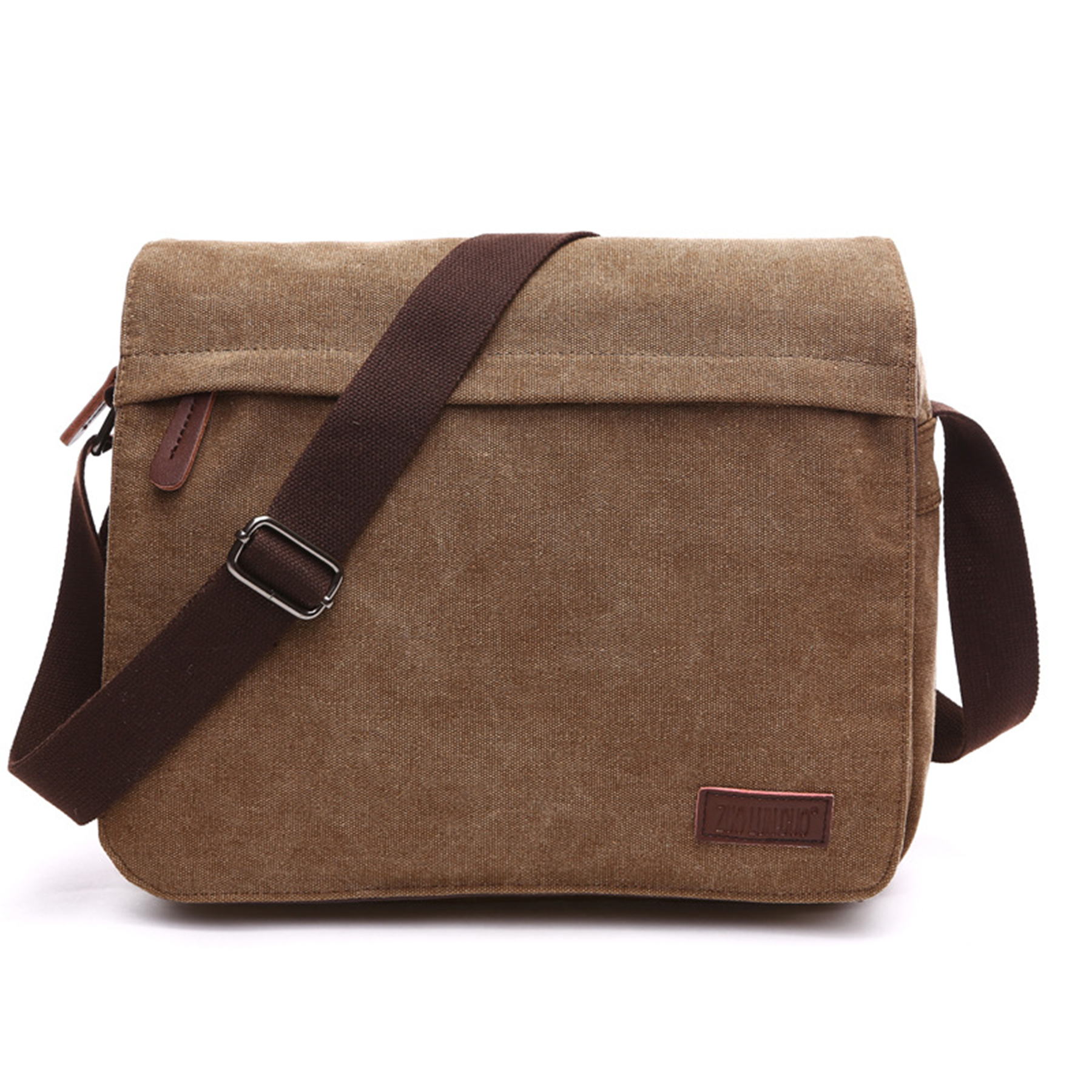 Canvas Charcoal Messenger Crossbody Bags 3