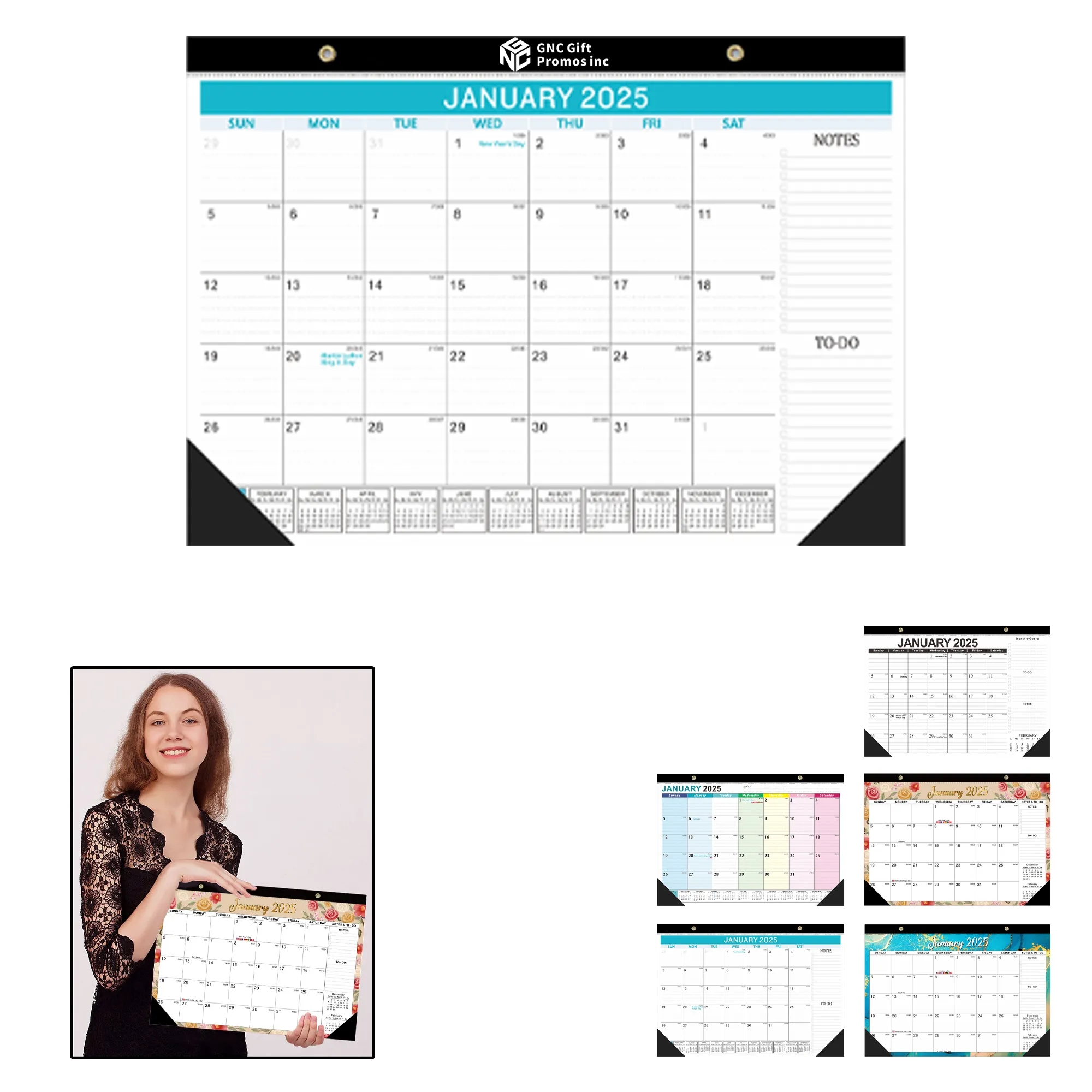 2025 Dynamic Countdown Wall Calendar 12" x 16.9" 2