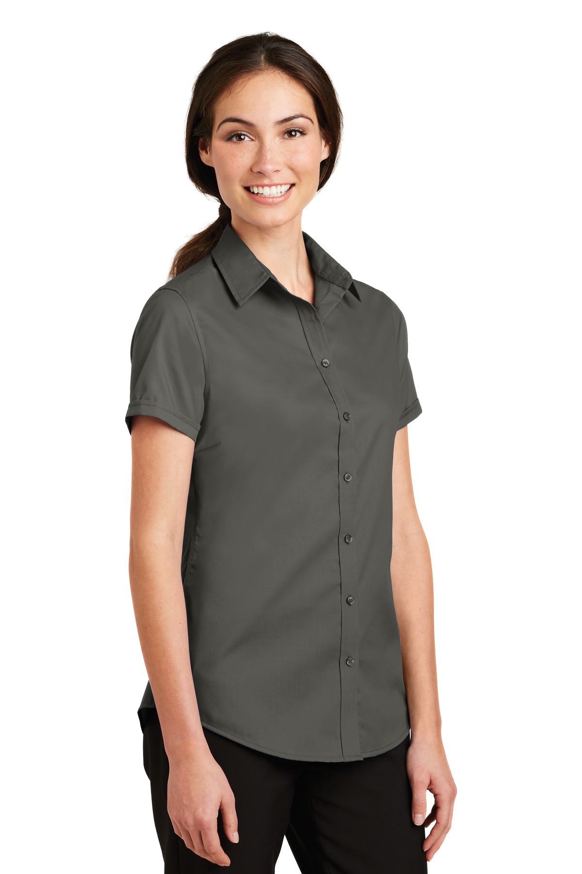 Port Authority Women's Short Sleeve SuperPro Twill Shirt. L664 51