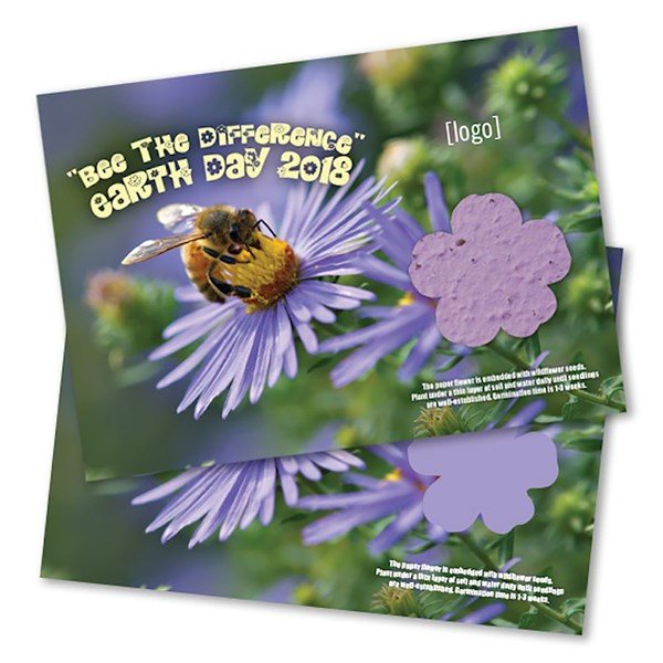 Seed Paper Shape Postcard - Large