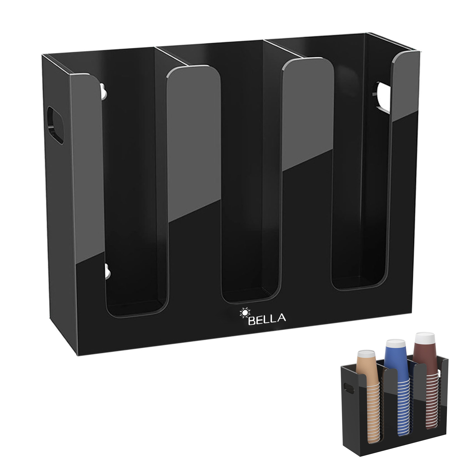 Acrylic Paper Cups Holder Display Stand 4