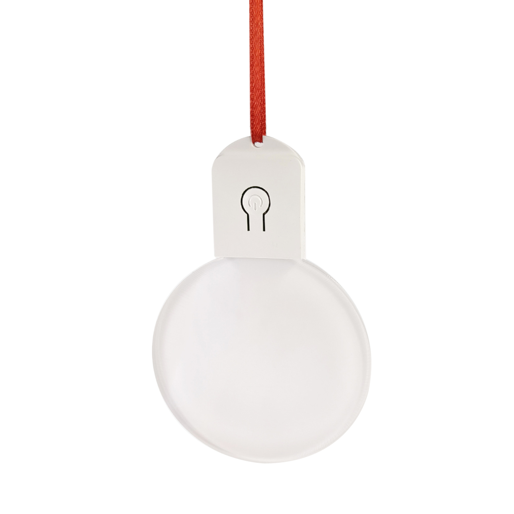 Free Shipping Full Color Christmas Illuminated Acrylic Round Ornament 4