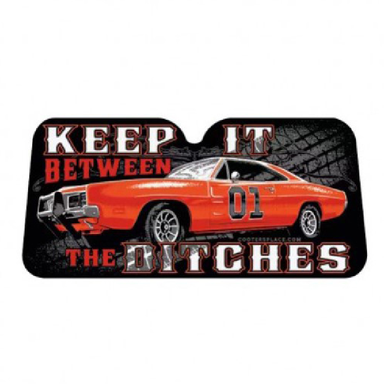 Custom Front Windshield Sun Shade (Large Size) 4