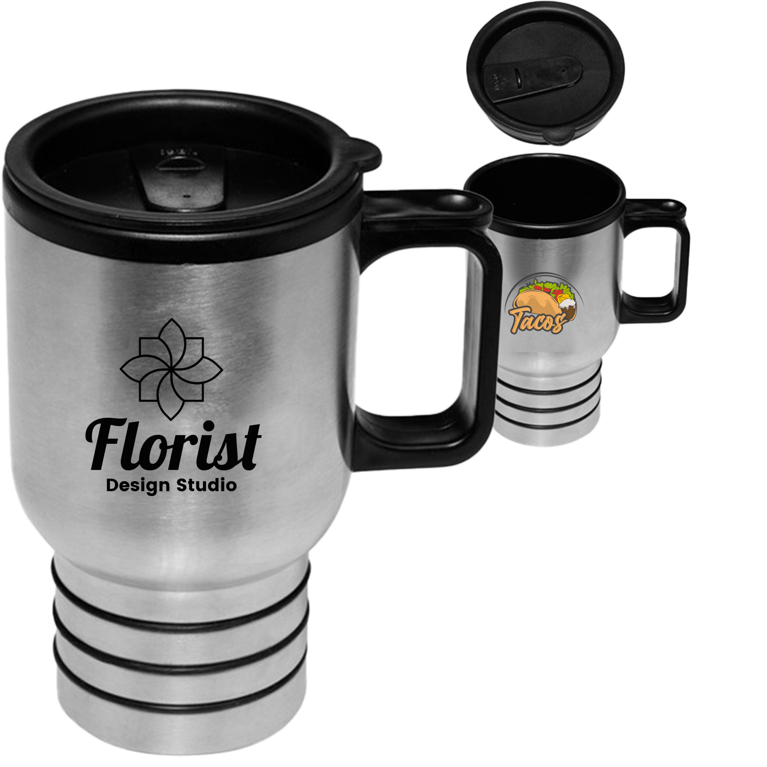 16 oz Double Wall Construction Stainless Steel Travel Mugs 2