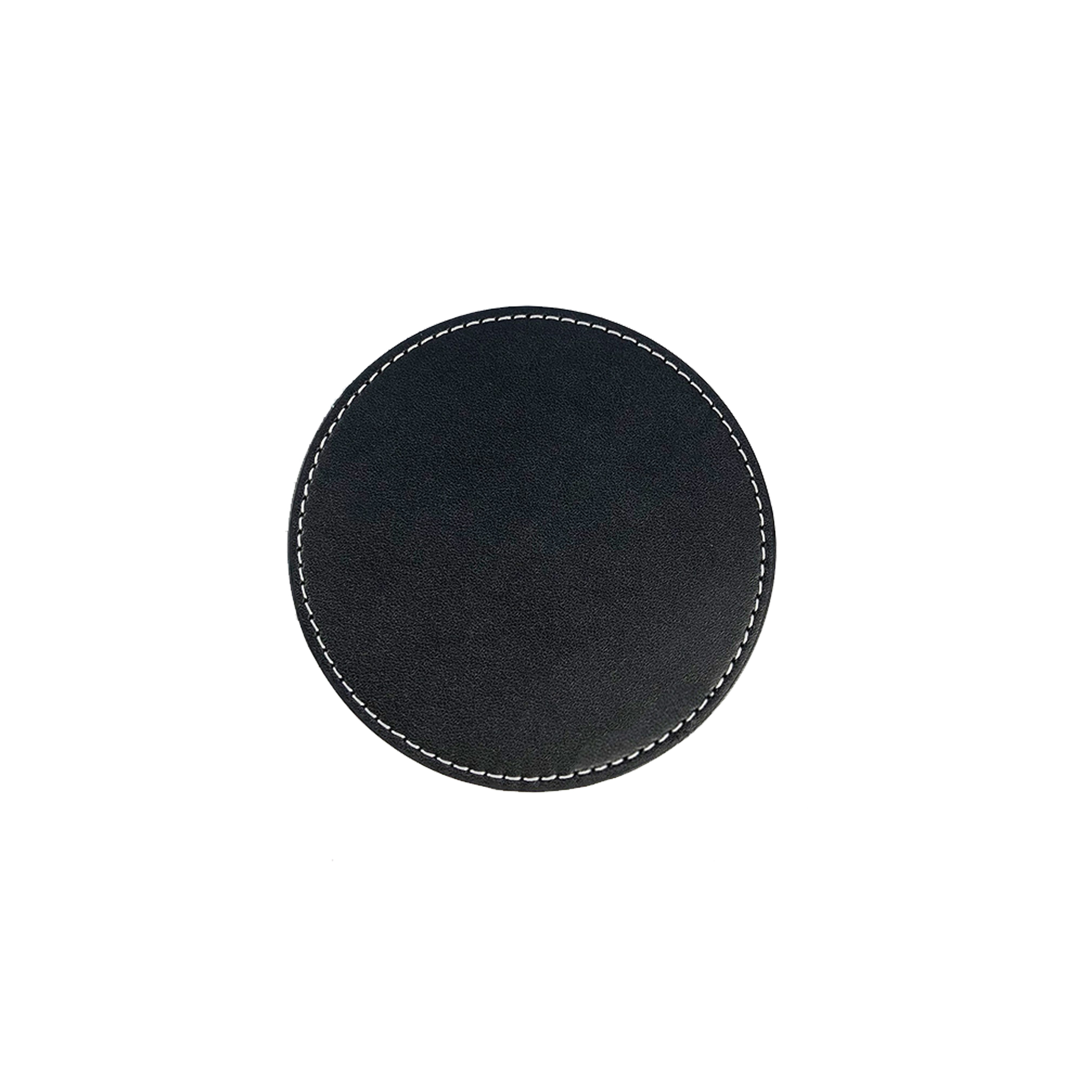Vegan Leather Round Coaster 2