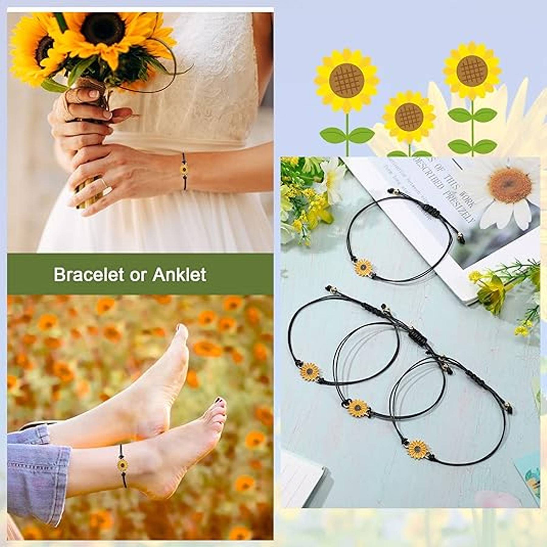 Handmade Sunflower Bracelets 6