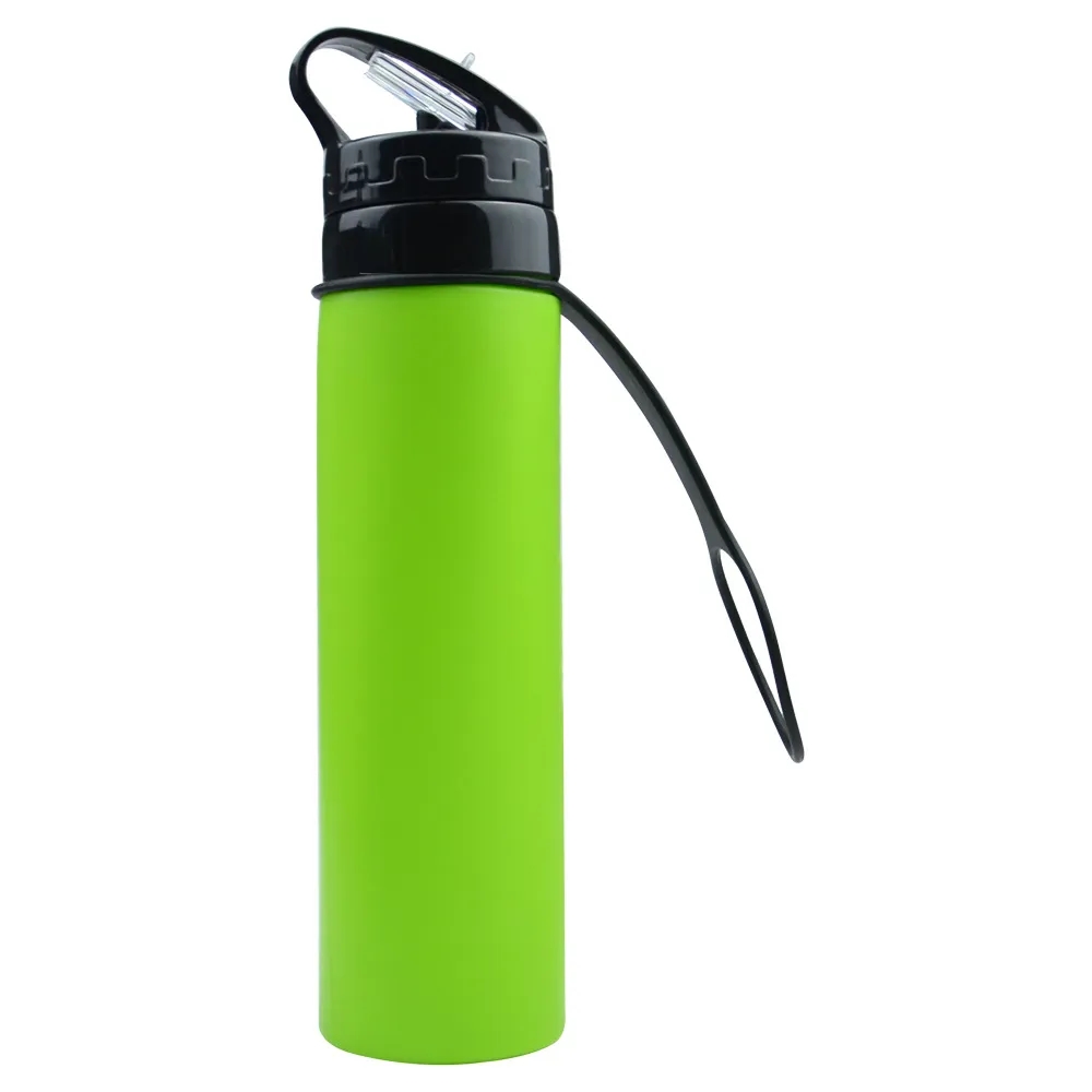 21oz. Collapsible Silicone Sports Water Bottles 6
