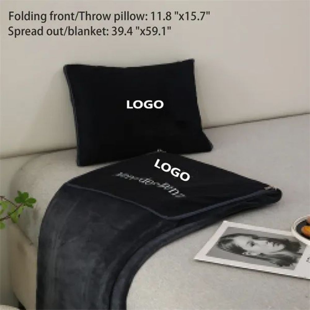 2-In-1 Car Throw Pillow/Blanket MOQ 5