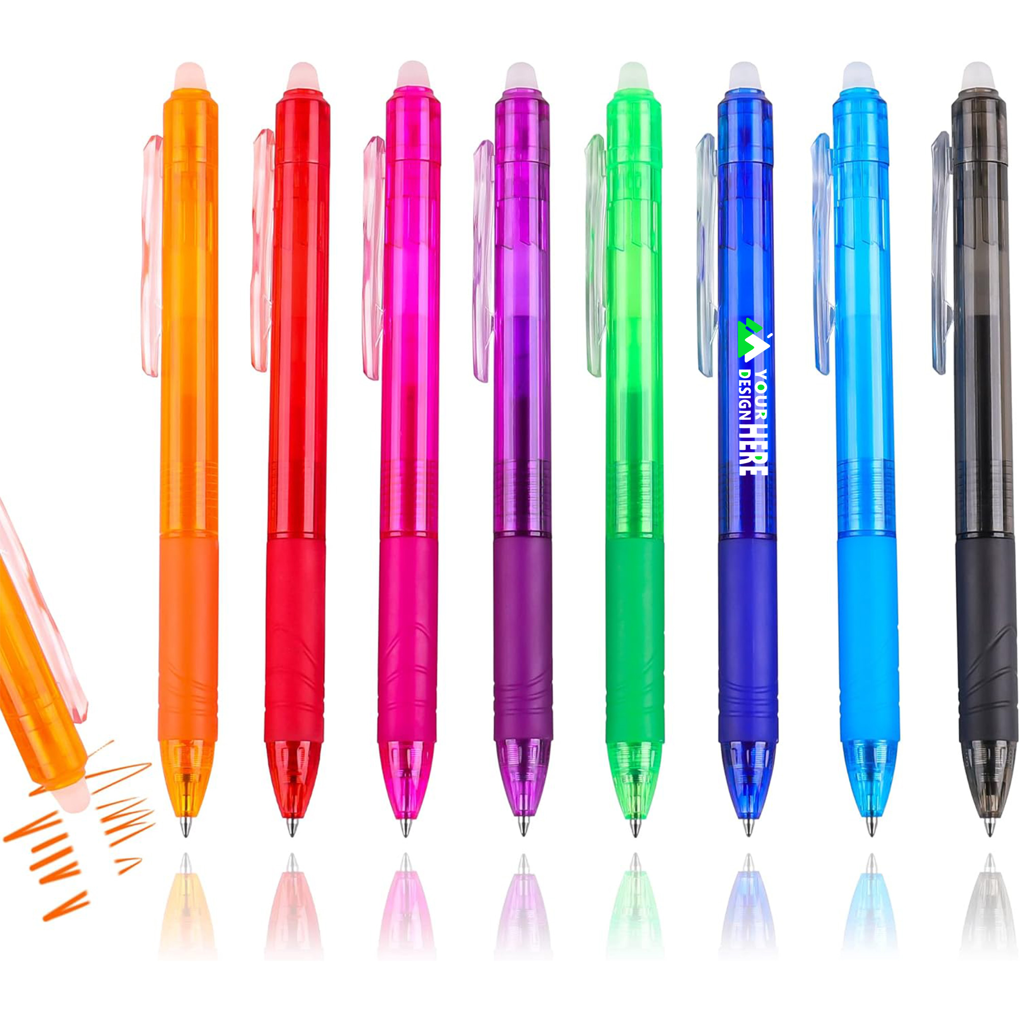 Erasable Ballpoint Pen With Color Ink And Erase 2