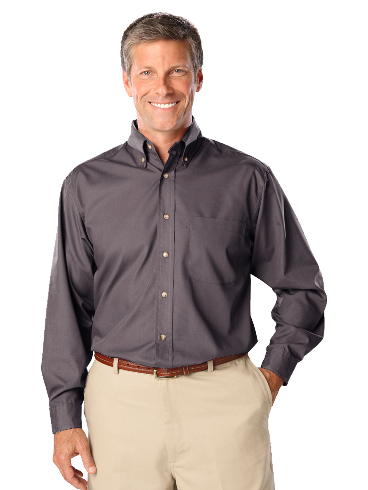 Blue Generation - Men's 1-Pocket Superblend Poplin Shirt 41