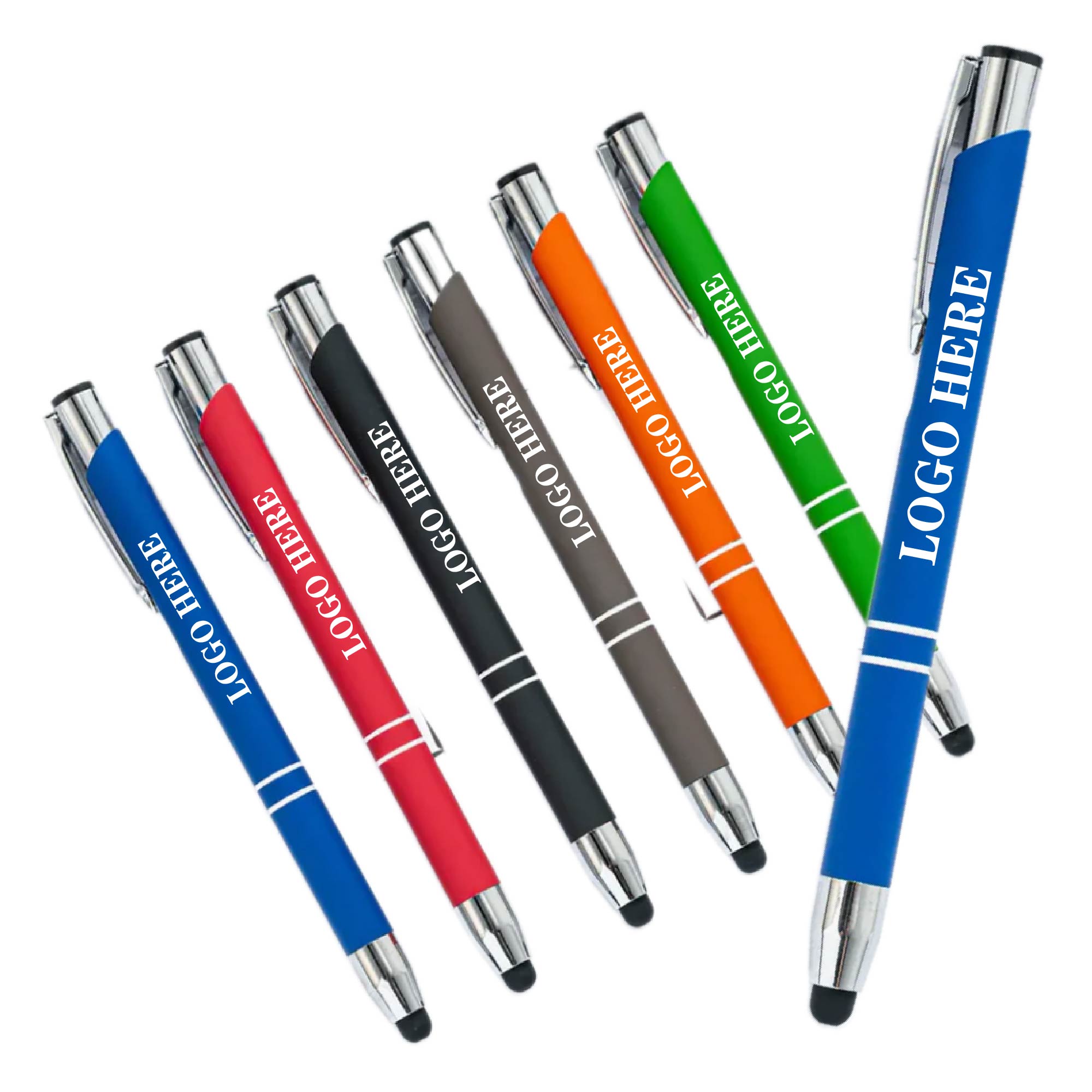 2-In-1 Metal Ballpoint Pens With Stylus 2