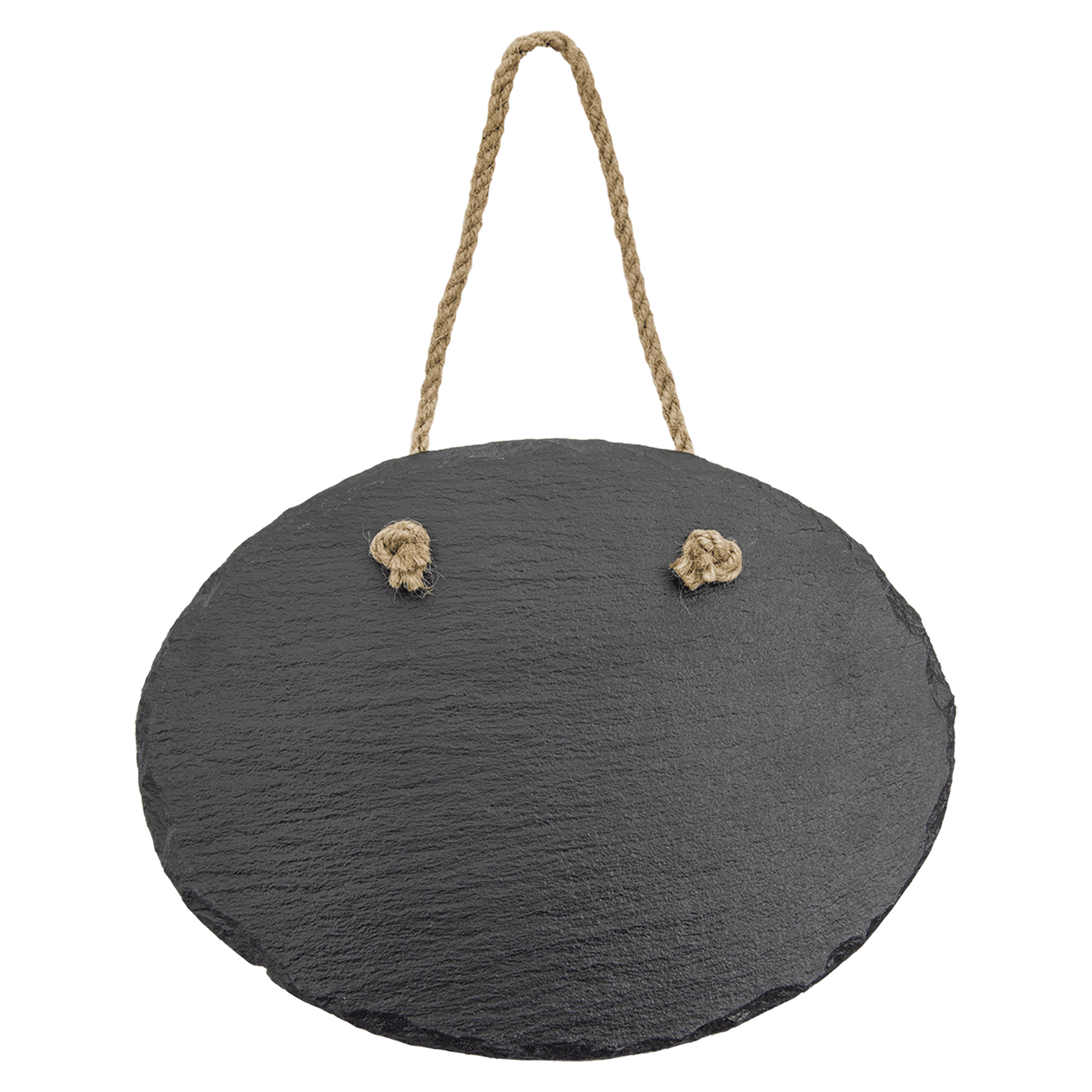 7" X 6" Oval Slate Decor with Hanger String 5