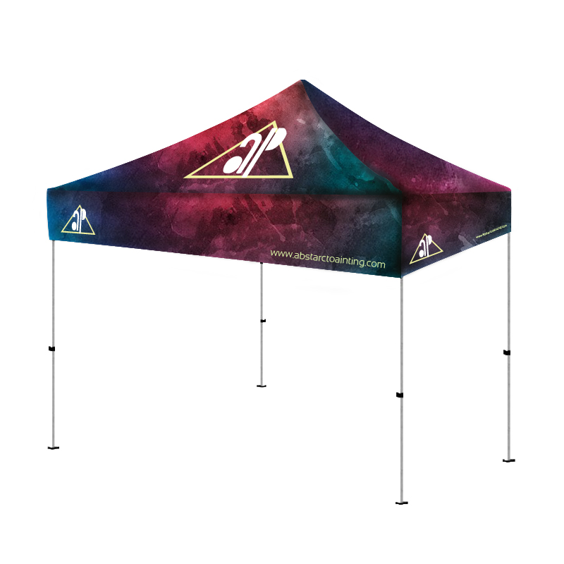 10' x10' Pop Up Tent Full-Color, Full Bleed Dye-Sublimation Advertising Canopy 3