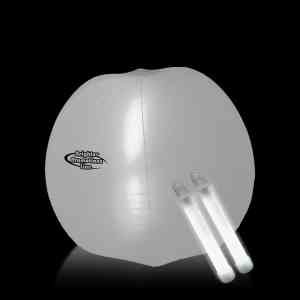 Translucent 24" Inflatable Beach Ball with Glow light Sticks 4
