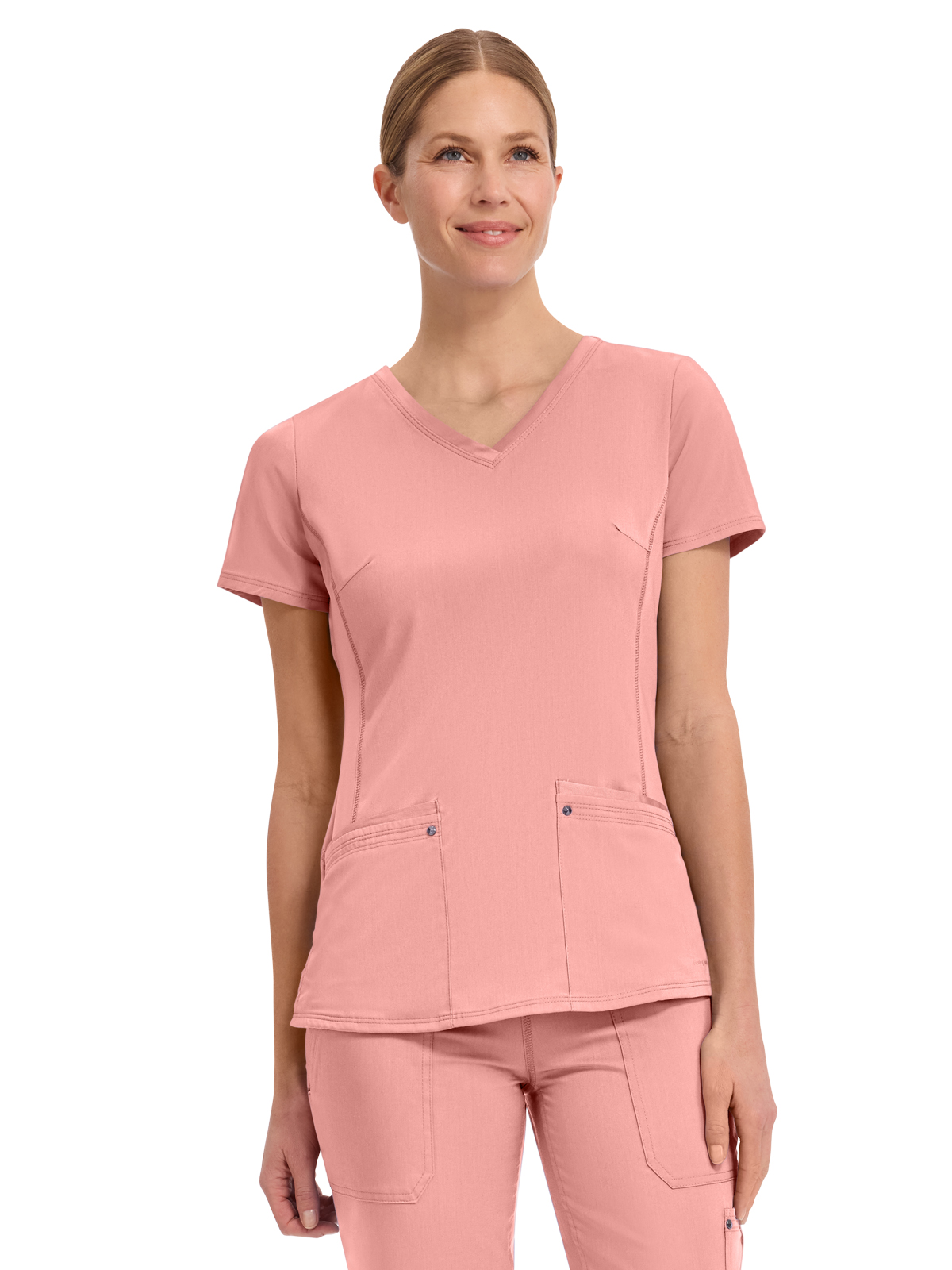 Healing Hands - HH Purple Label - Women's 2-Pocket Juliet Stylish V-Neck Top 61