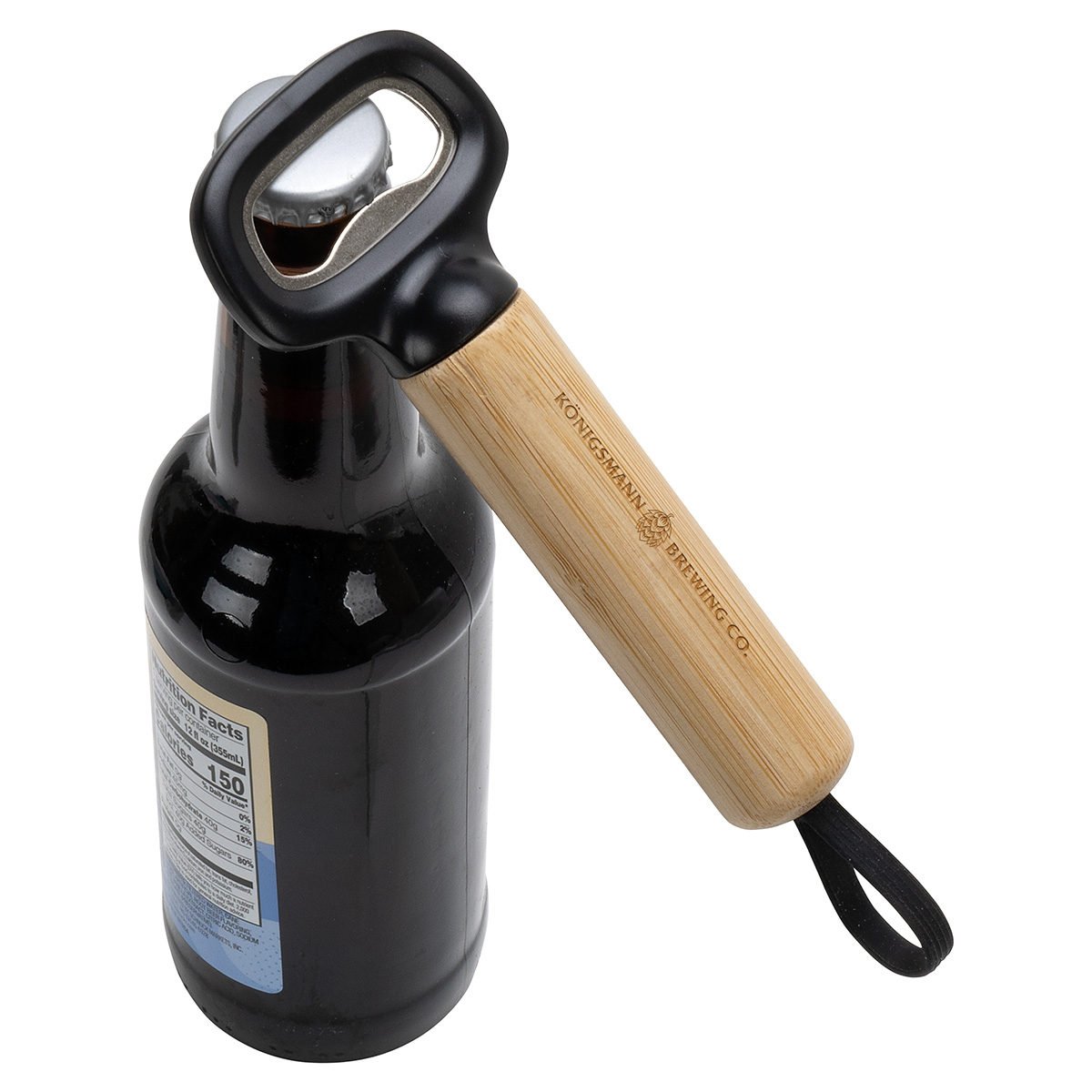 Pop Top Bamboo Bottle Opener 12