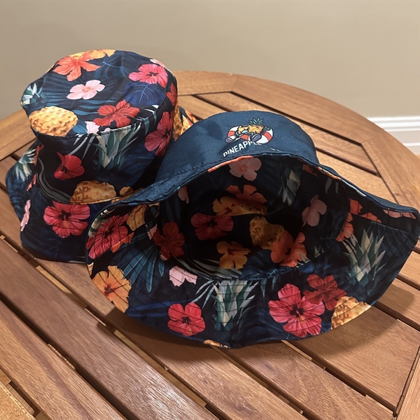 Polyester Twill Full Sublimation Reversible Bucket Hat 3