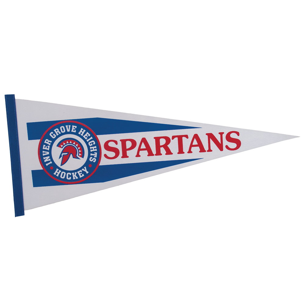 12" x 30" White Felt Pennant 18
