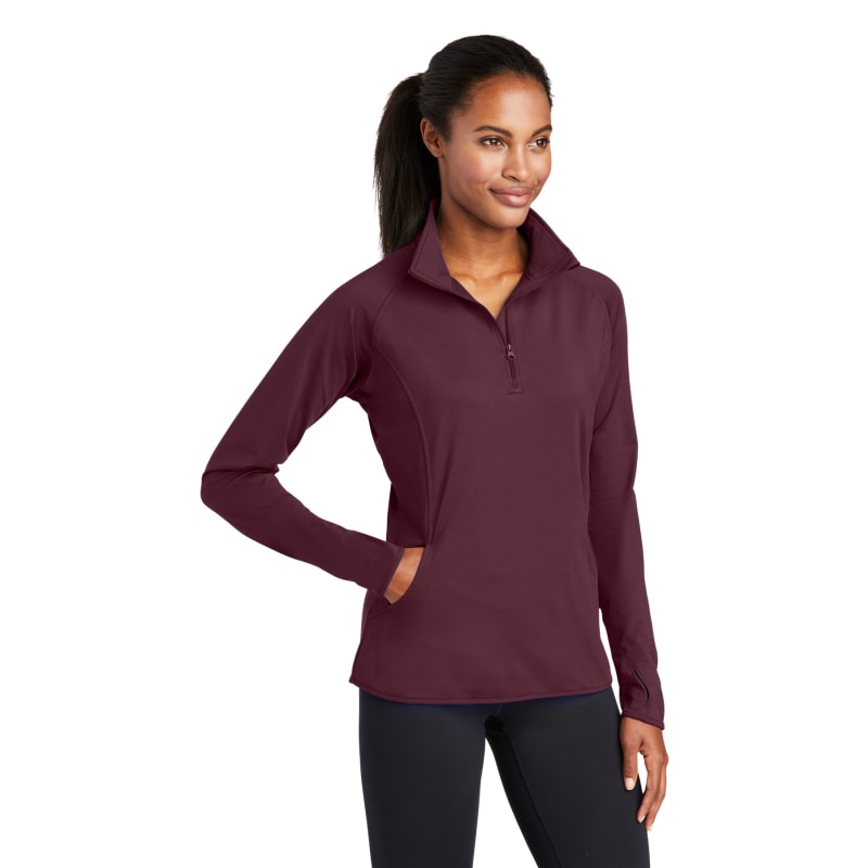 Sport-Tek Women's Sport-Wick Stretch 1/4-Zip Pullover. 30