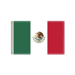 National Flag, Mexico, Single-Sided - 96"W x 60"H 1