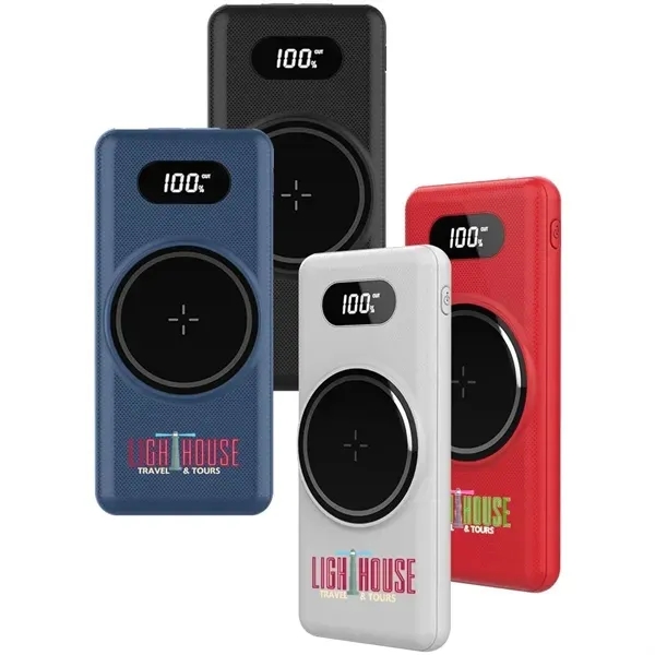 15W LED Display 10000mAh Power Bank 4