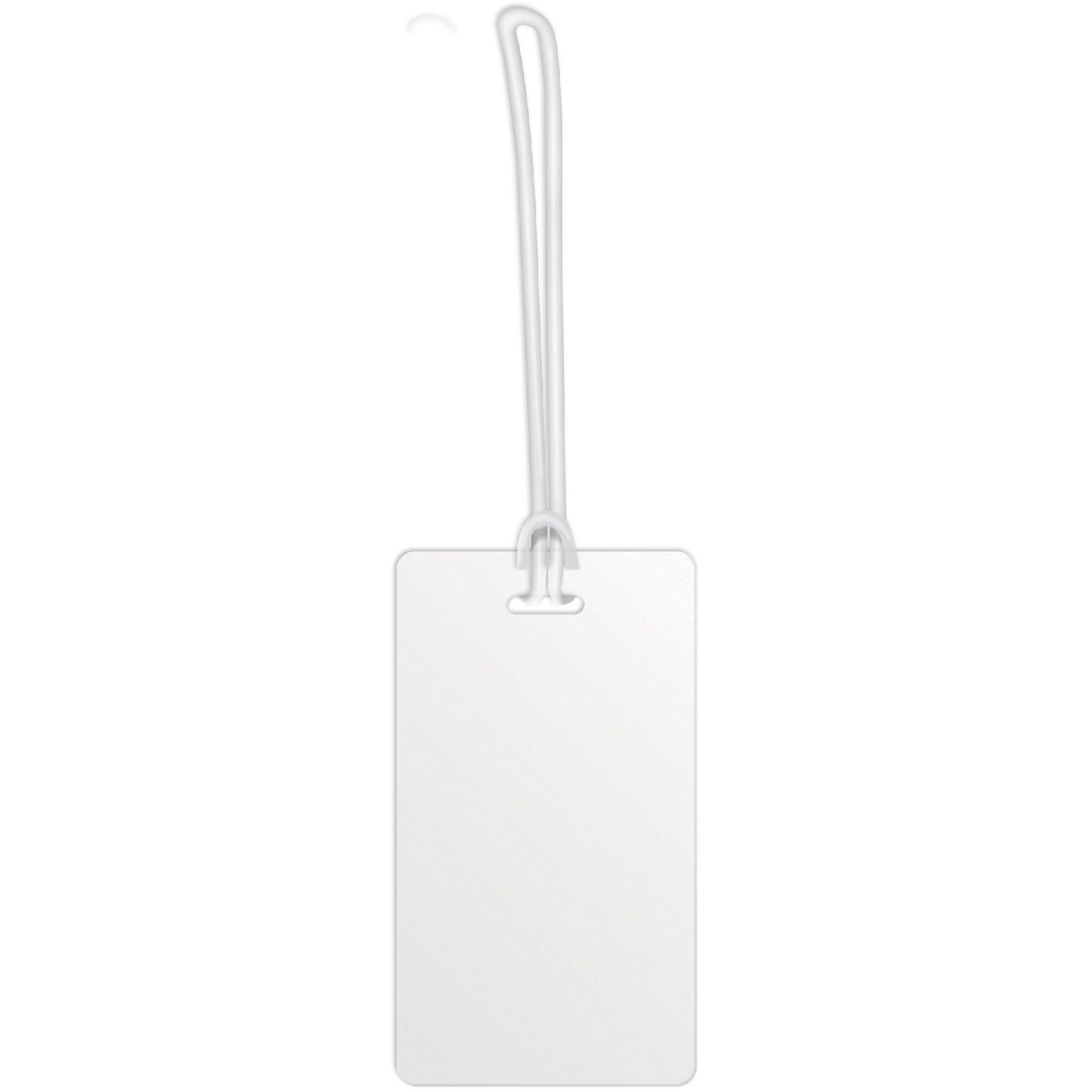 Luggage Tags .020 White Plastic (2.375"x4.25") in Full Colour with 6" Loop 3