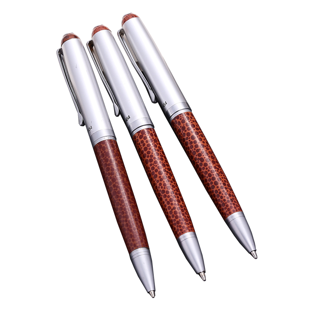 Leather Foreskin Metal Ball Pen 6