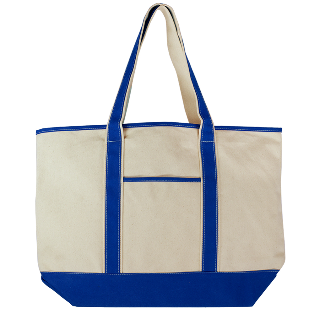IslandLife Deluxe 12 oz Cotton Canvas Tote with Outer Pocket 4