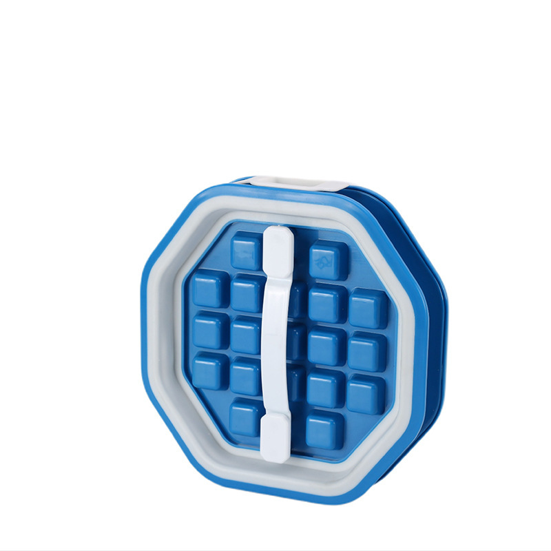 2 in 1 Portable Ice Ball Maker w/ Easy Release & Lid Silicone Ice Cube Mold--Octagon Shape 11