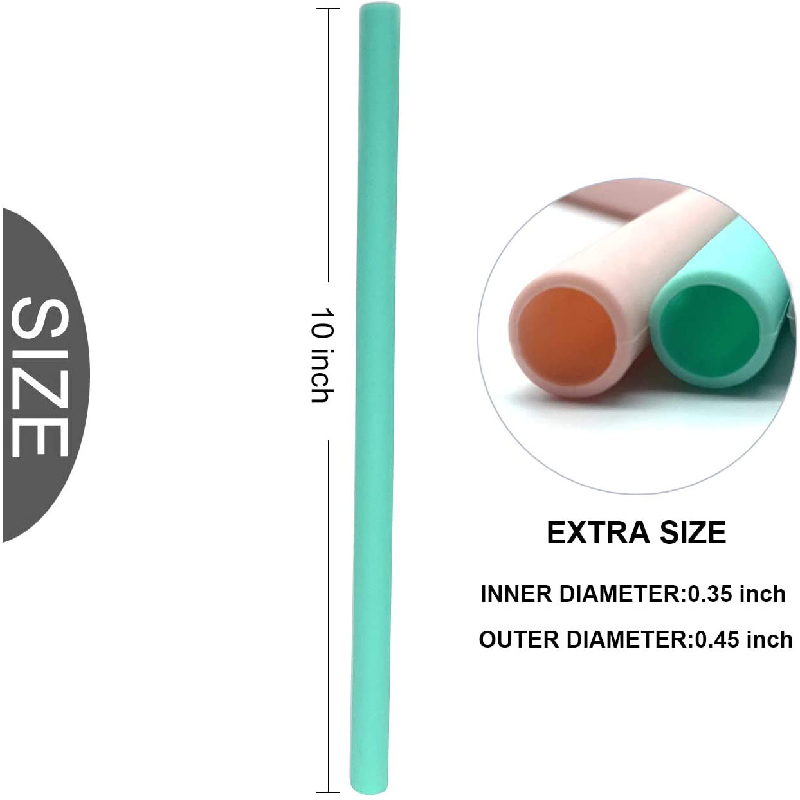 Reusable Straight Silicone Straw 5