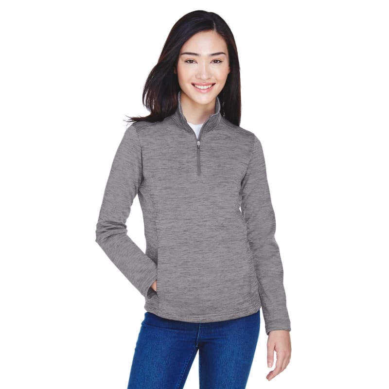 Devon & Jones Ladies' Newbury Mélange Fleece Quarter-Zip 16