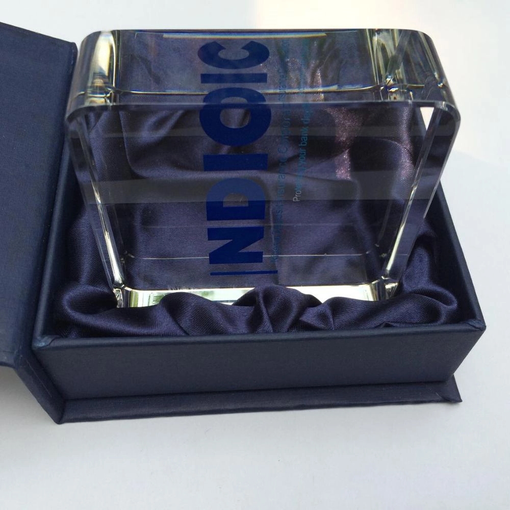 Custom Crystal Square Paperweight 4