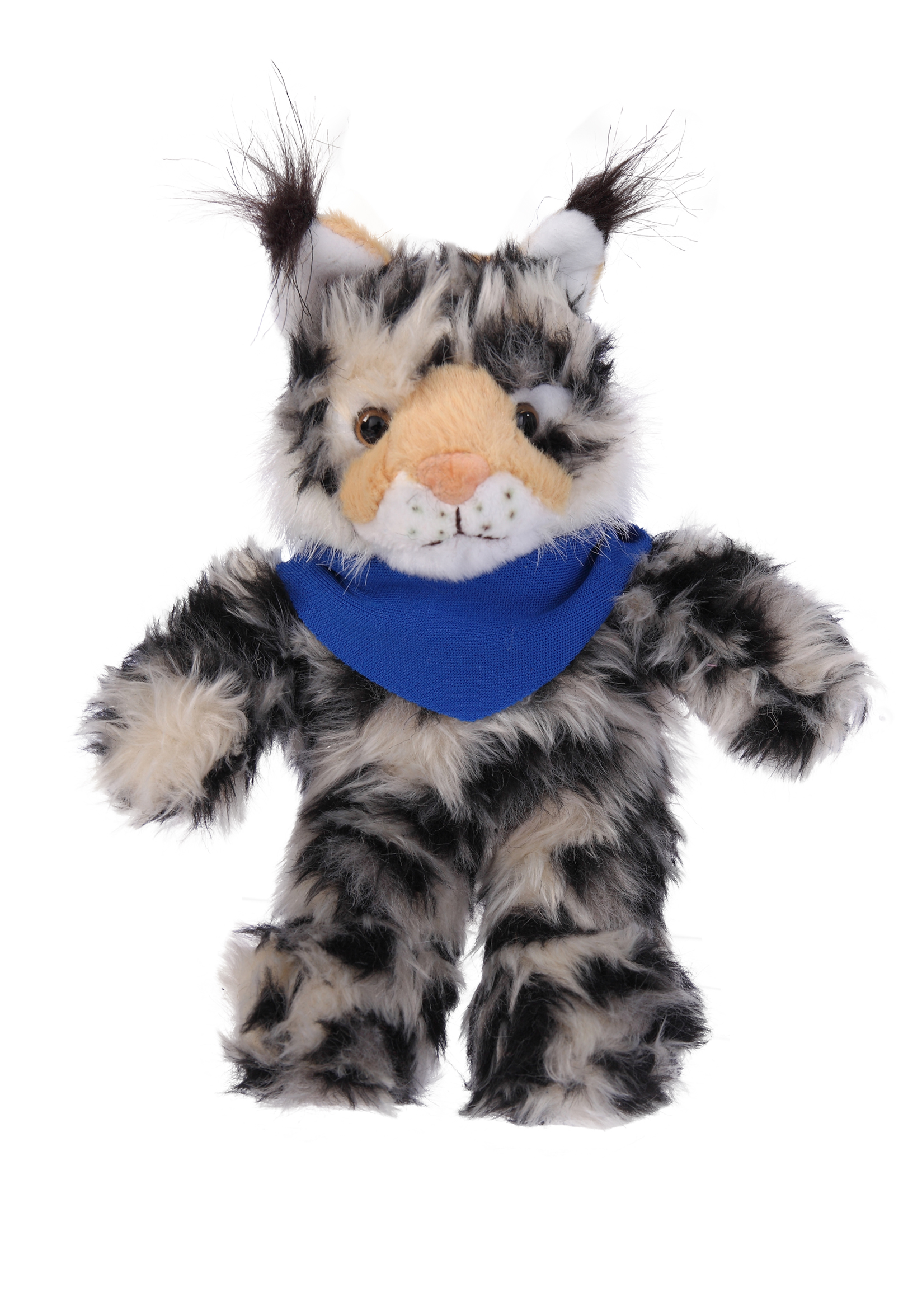 Soft Plush Stuffed Wild Cat (Lynx) with Bandana 3