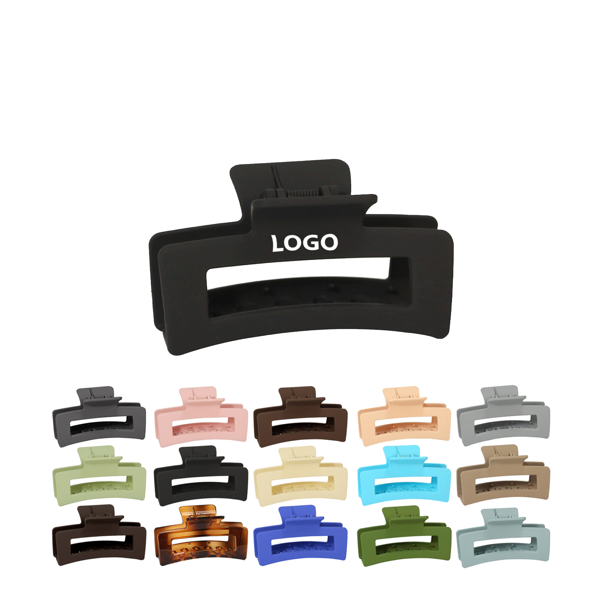 Matte Square Claw Clip 2