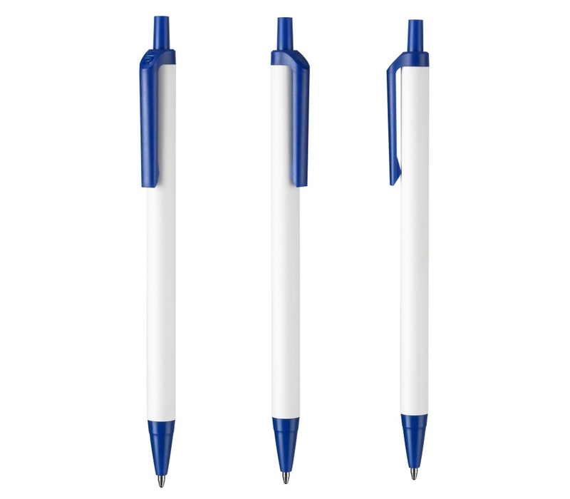 Slim White Barrel Pen 3