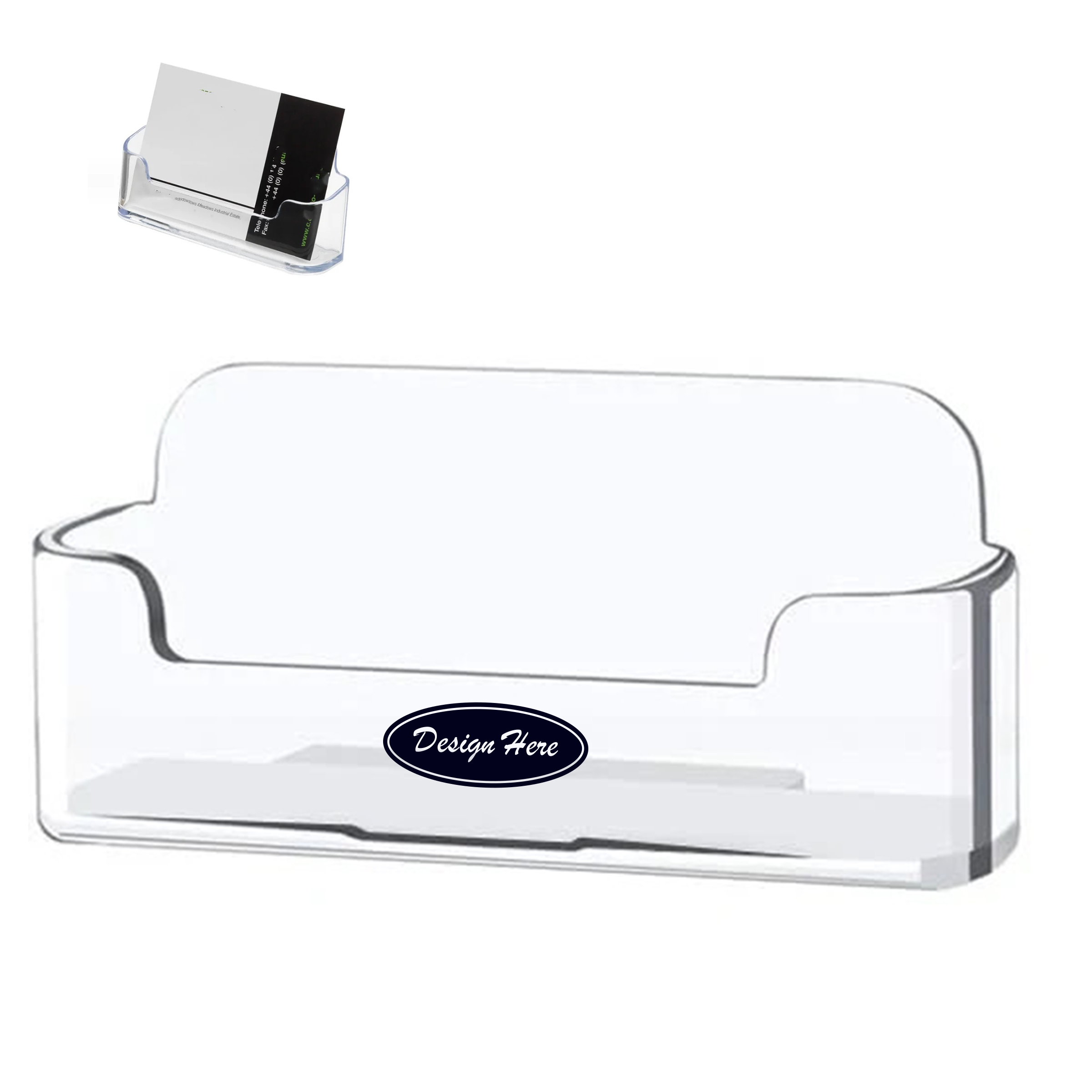 Desktop Card Display Stand ?C Transparent Plastic 6
