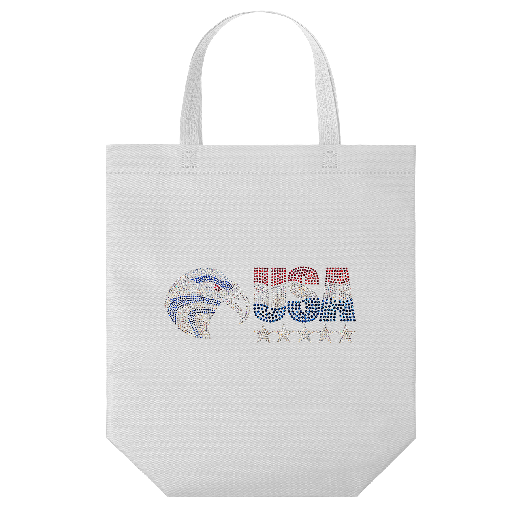 Patriot™- USA Made Non-Woven Tote - Sparkle 6